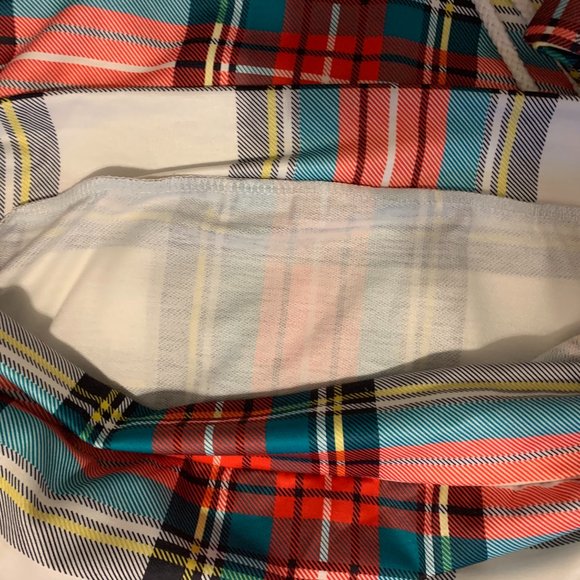 Plaid Thumbhole Double Hooded Cowl. Neck Shirt - Picture 9 of 12